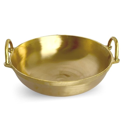 Heavy bronze kadai - kadai, wok