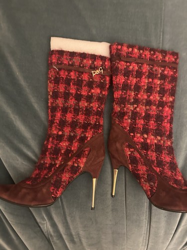 Dolce gabbana tweed suede - tweed,