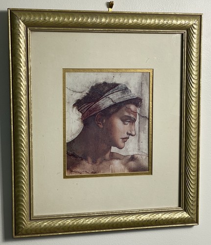 Vintage michelangelo print - vintage,