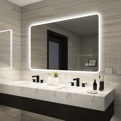 Led ligthted bathroom mirror - bathroom,