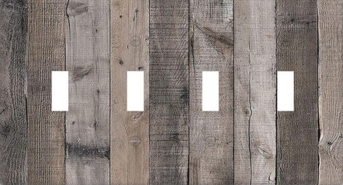 Gray rustic wood light switch - wood,
