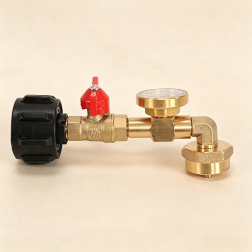 Propane refill adapter with - refill,
