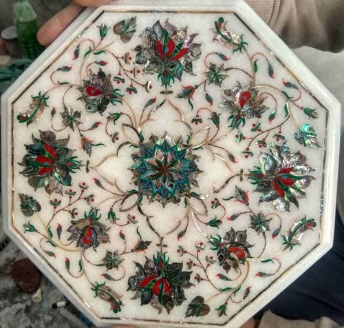 Octagonal corner marble - 12'',