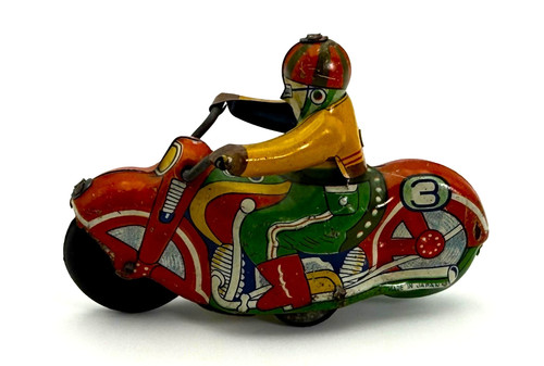 Vintage alps motorcycle toy - -,