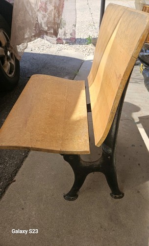 Antique cast iron oak - cast, wood
