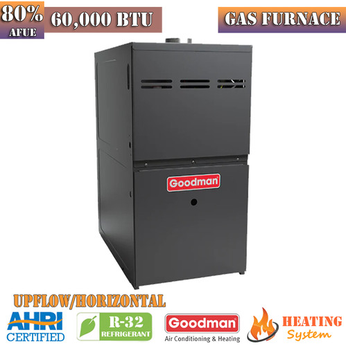 Goodman gas furnace - gas, 80%