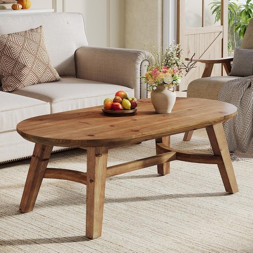 Oval solid wood coffee - 47",