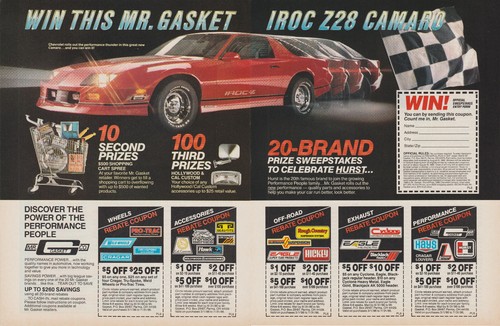 1986 gasket chevy camaro - mr.,