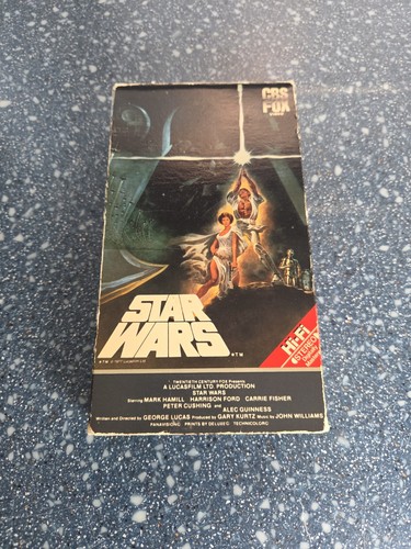 Star wars vhs 1984 red - star,