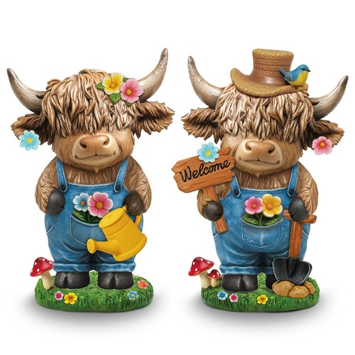 Pcs garden highland cow - 2,