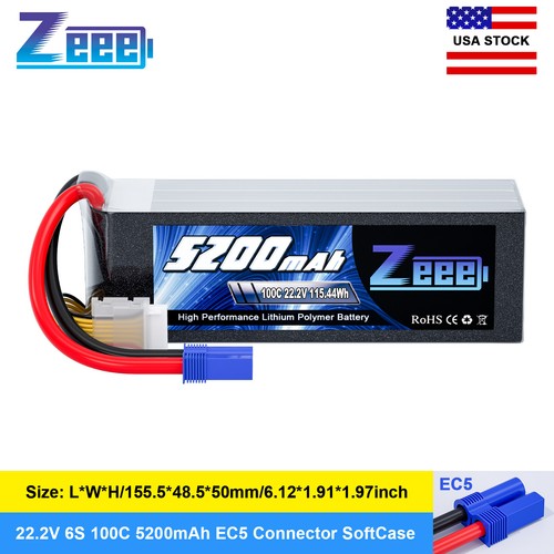 Zeee 100c 5200mah 6s - 5200mah,