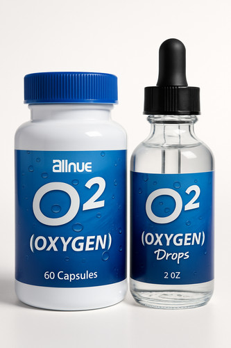 Oxygen liquid drops - oxygen, 02