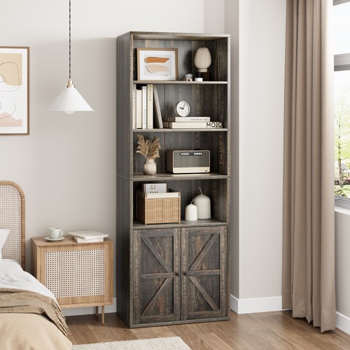 Tall shelf wood - tall, 4-shelf