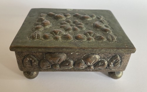 Vtg handmade metal footed - vtg,