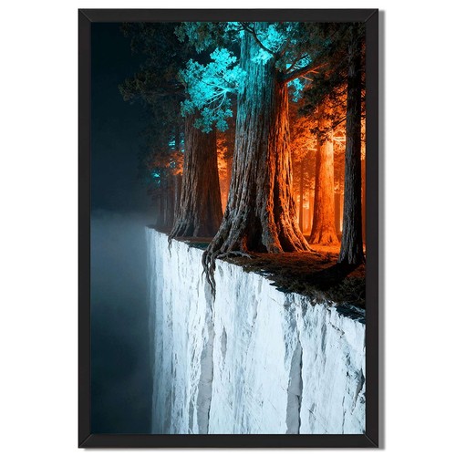 Majestic cliff edge - edge, forest