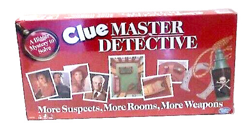 Clue master detective hasbro - detective,