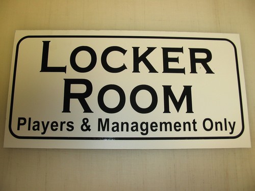 Locker room sign baseball - locker,