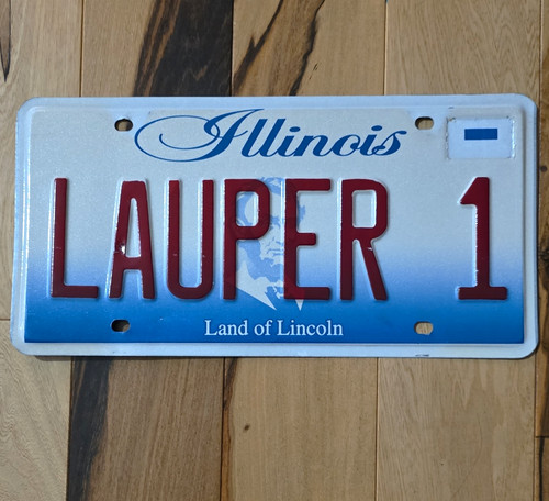 Vintage illinois license plate - vintage,
