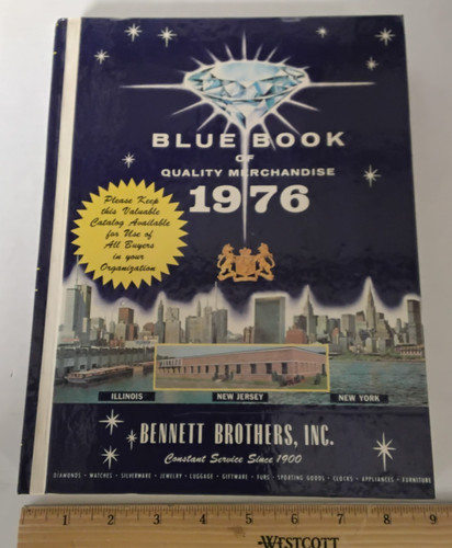 Vtg 1976 bennett blue - bennett, book