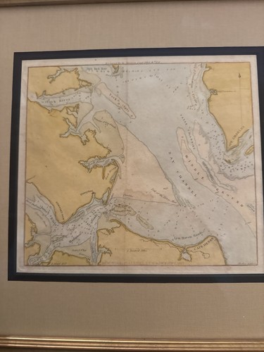1827 nautical chart - by, e