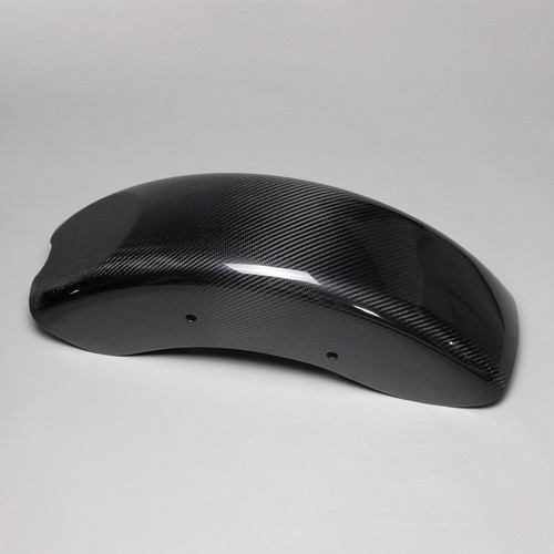 Black carbon fiber rear fender - black,