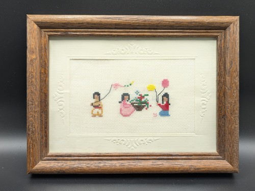 Vintage handmade needlepoint - handmade,