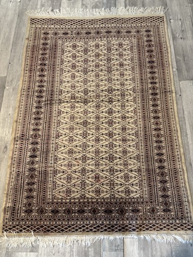 Antique hand knotted rug made - antique,