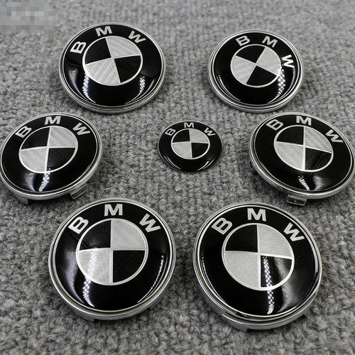 7pcs carbon fiber emblem - 7pcs,
