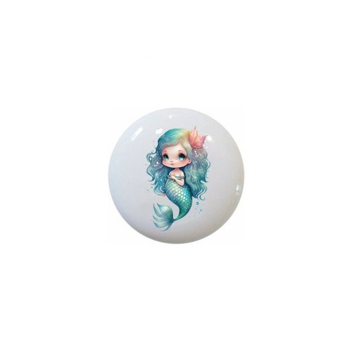 Mermaids blue poa - blue, on