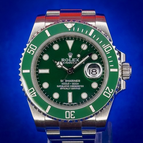 Rolex submariner custom green - rolex,