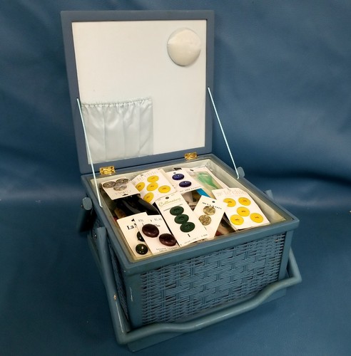Vintage sewing basket - sewing, caddy
