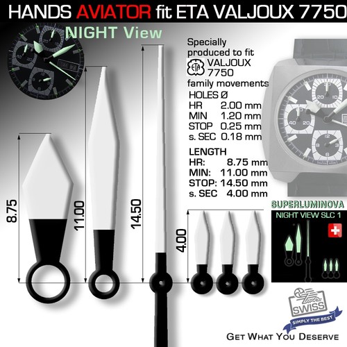 Hands set for movement eta - for,