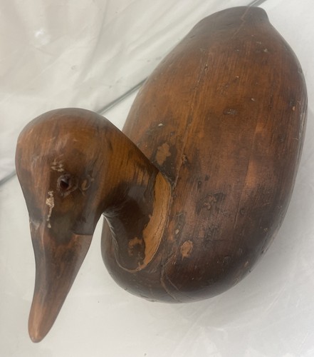 Large stamped wooden duck - large,