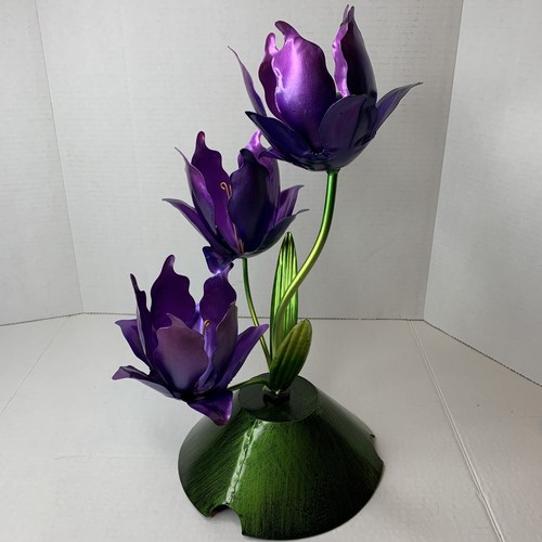 Faux purple metal - purple, lily