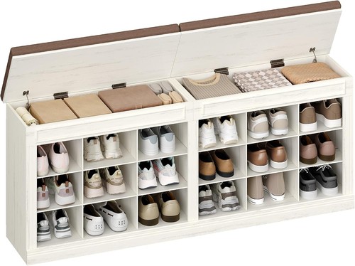 Shoe storage bench cubby - storage,
