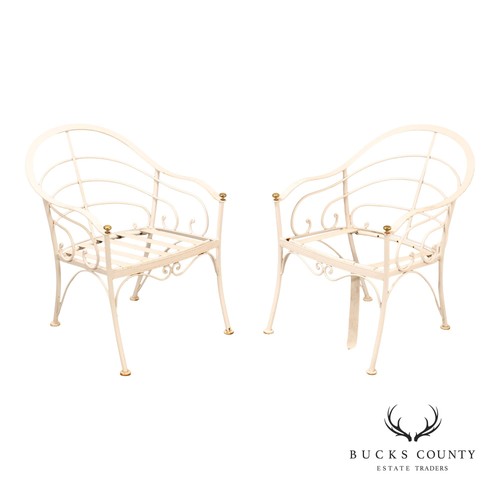 Wrought iron pair - iron, garden