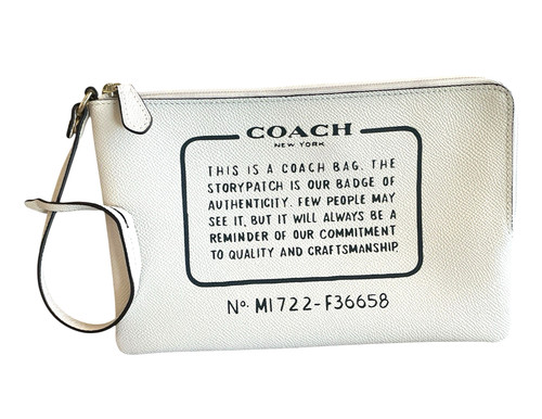 Coach large cream leather - large,