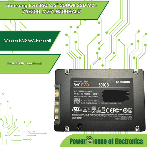 Samsung evo 860 500gb ssd - evo,