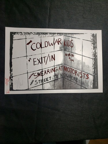 Signed cold war kids - by,
