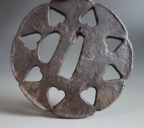 Tsuba guard gingko leaf - tsuba,