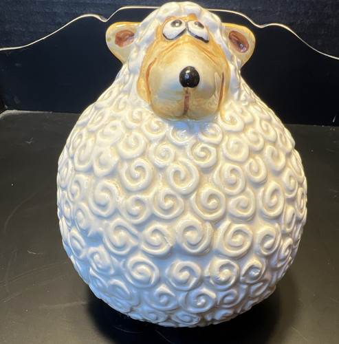 Ceramic sheep lamb - ceramic, bank