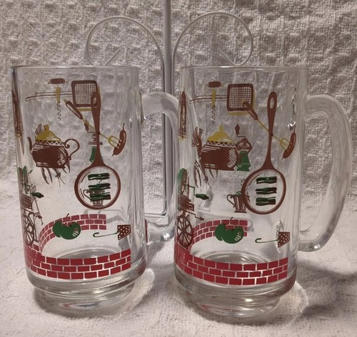 Vtg mcm glass - glass, mugs
