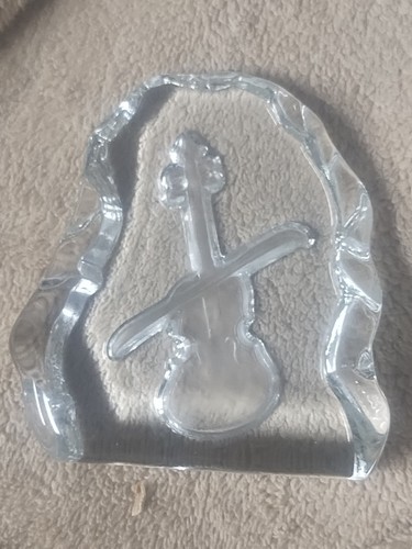 Etched glass violin - etched,