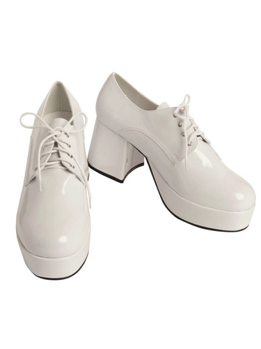 White disco platform costume - white,