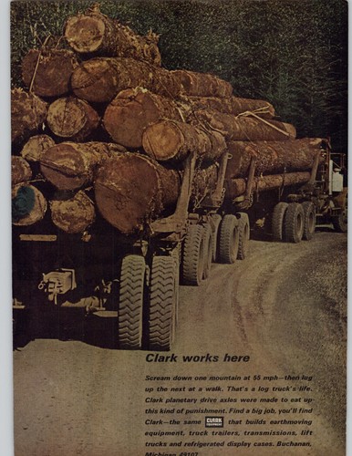 1968 trailer log truck - 2,