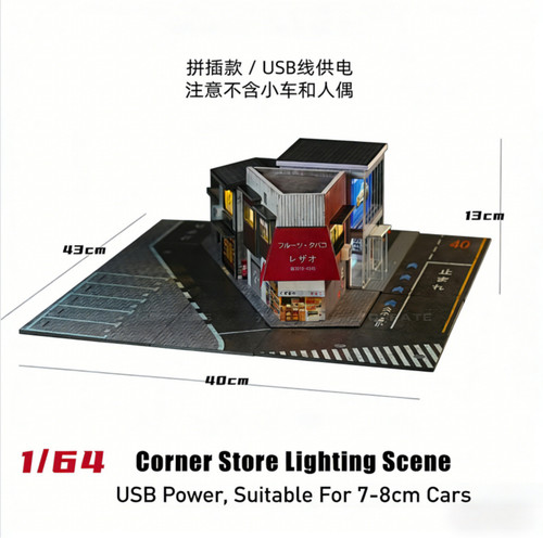 Diorama garage model - us,