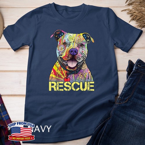 Rescue dog colorfull pitbull - rescue,