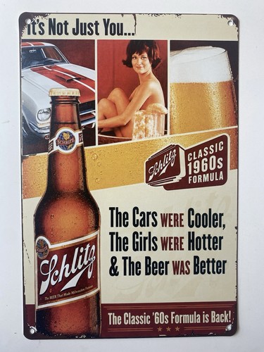 Schlitz beer malt liquor - schlitz, metal