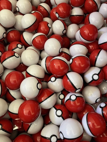 Red mini pokeball - mini, w/