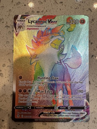 Pokémon tcg lycanroc vmax - pokémon,